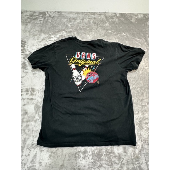 Vans T Shirt Mens XL Black Original Classic Style Short Sleeve Crew Neck EUC - Picture 5 of 9